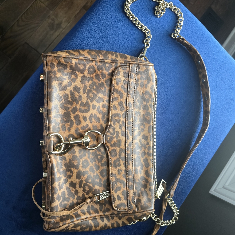 Rebecca Minkoff Brown Leopard Print Crossbody Bag